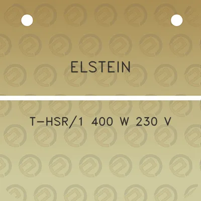 elstein-t-hsr1-400-w-230-v