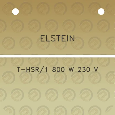 elstein-t-hsr1-800-w-230-v