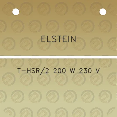 elstein-t-hsr2-200-w-230-v