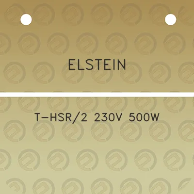 elstein-t-hsr2-230v-500w