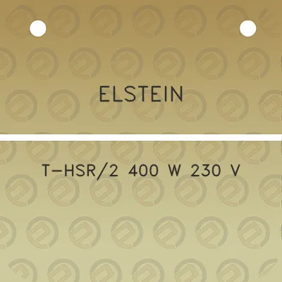 elstein-t-hsr2-400-w-230-v