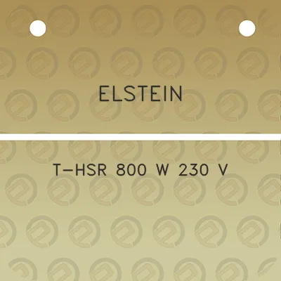 elstein-t-hsr-800-w-230-v