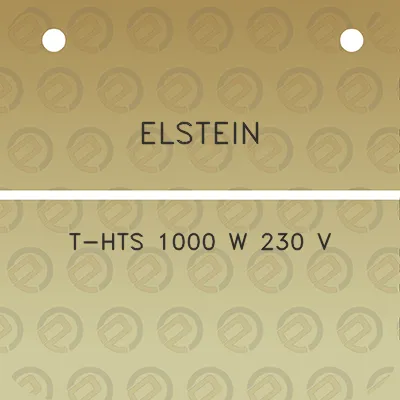 elstein-t-hts-1000-w-230-v