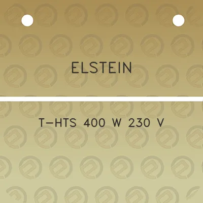 elstein-t-hts-400-w-230-v