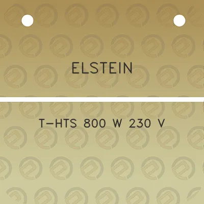 elstein-t-hts-800-w-230-v