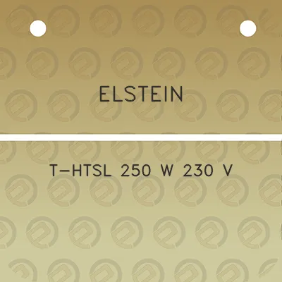 elstein-t-htsl-250-w-230-v