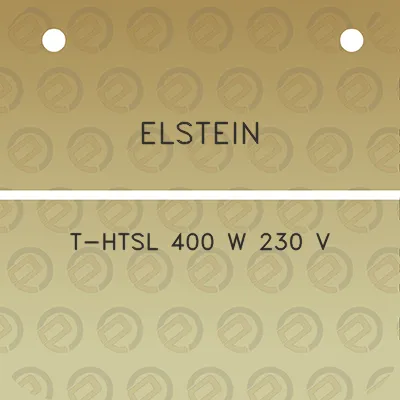 elstein-t-htsl-400-w-230-v