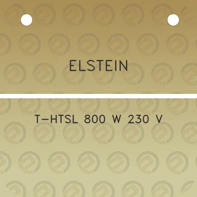 elstein-t-htsl-800-w-230-v