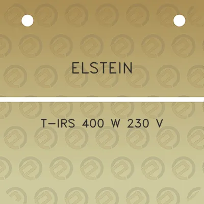 elstein-t-irs-400-w-230-v