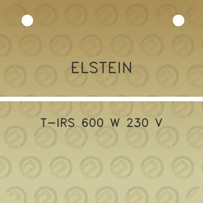 elstein-t-irs-600-w-230-v