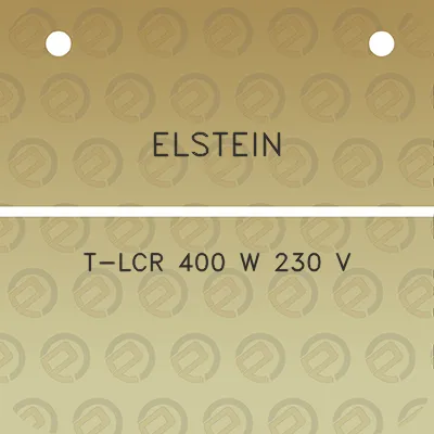 elstein-t-lcr-400-w-230-v