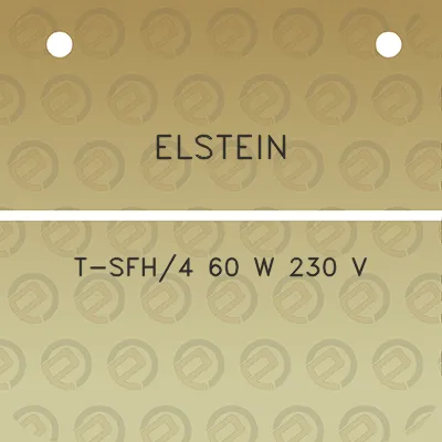 elstein-t-sfh4-60-w-230-v