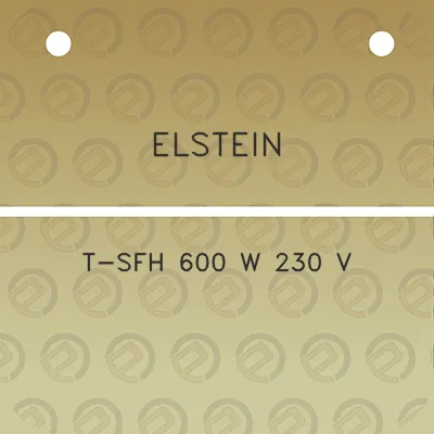 elstein-t-sfh-600-w-230-v