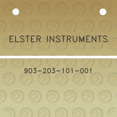 elster-instruments-903-203-101-001