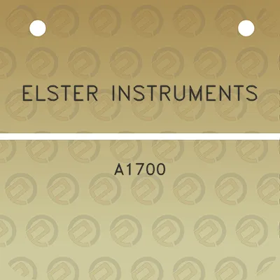 elster-instruments-a1700