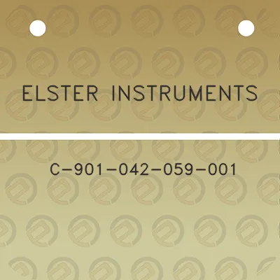 elster-instruments-c-901-042-059-001