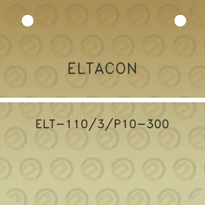 eltacon-elt-1103p10-300