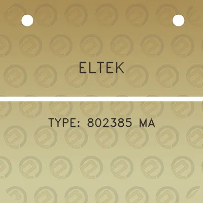 eltek-type-802385-ma