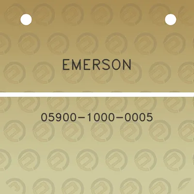 emerson-05900-1000-0005