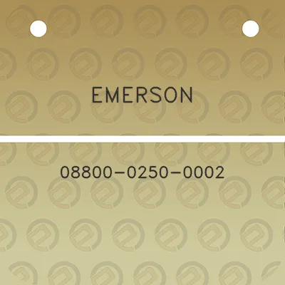 emerson-08800-0250-0002