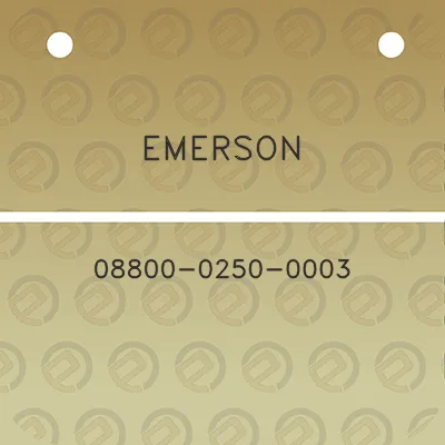 emerson-08800-0250-0003