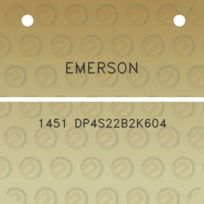 emerson-1451-dp4s22b2k604