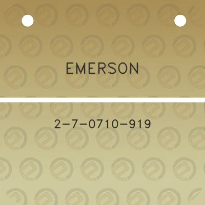 emerson-2-7-0710-919