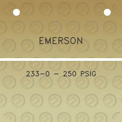 emerson-233-0-250-psig