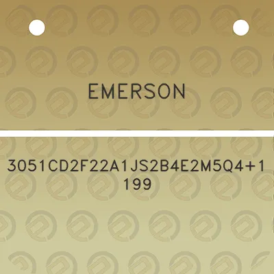 emerson-3051cd2f22a1js2b4e2m5q41199