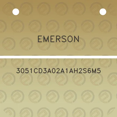 emerson-3051cd3a02a1ah2s6m5