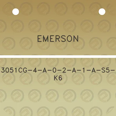 emerson-3051cg-4-a-0-2-a-1-a-s5-k6