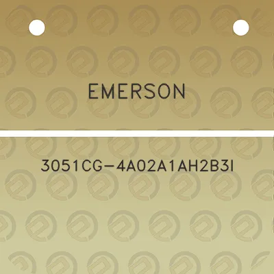 emerson-3051cg-4a02a1ah2b3i