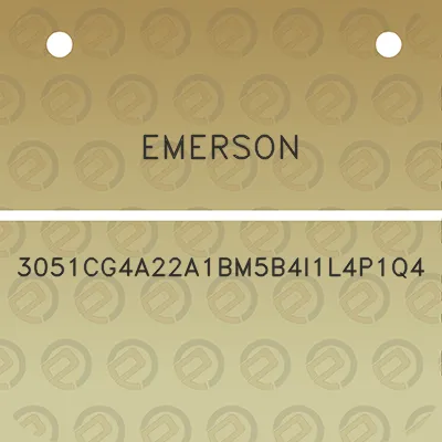 emerson-3051cg4a22a1bm5b4i1l4p1q4