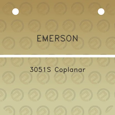 emerson-3051s-coplanar