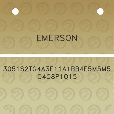 emerson-3051s2tg4a3e11a1bb4e5m5m5q4q8p1q15