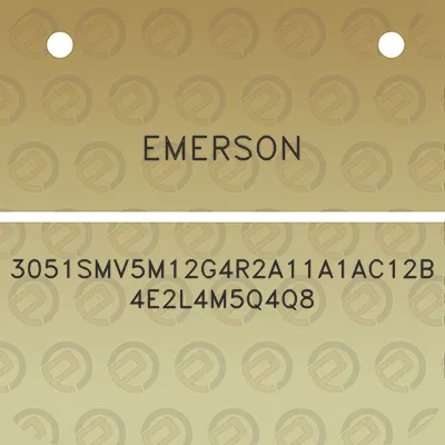 emerson-3051smv5m12g4r2a11a1ac12b4e2l4m5q4q8