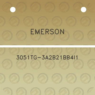 emerson-3051tg-3a2b21bb4i1