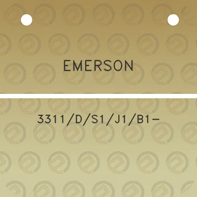 emerson-3311ds1j1b1