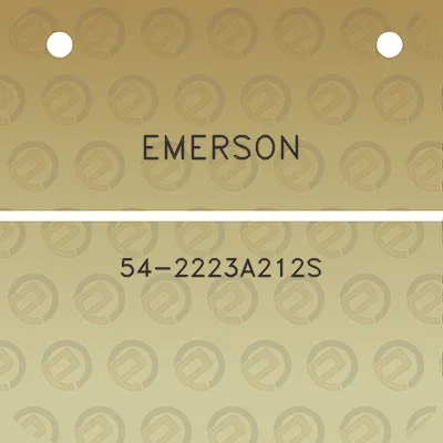 emerson-54-2223a212s