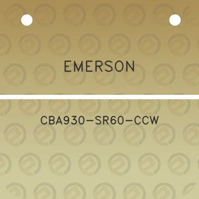 emerson-cba930-sr60-ccw