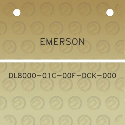 emerson-dl8000-01c-00f-dck-000