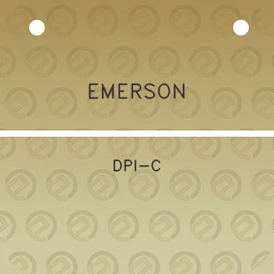 emerson-dpi-c