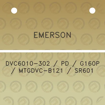 emerson-dvc6010-302-pd-g160p-mtgdvc-b121-sr601