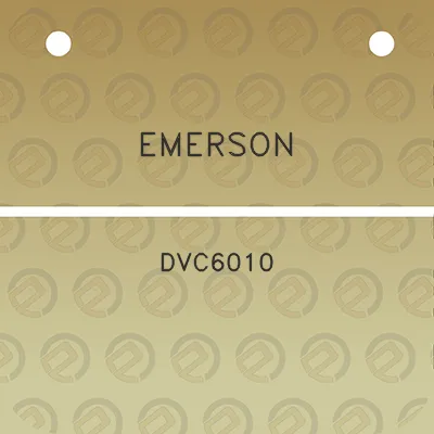 emerson-dvc6010