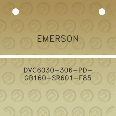 emerson-dvc6030-306-pd-gb160-sr601-f85