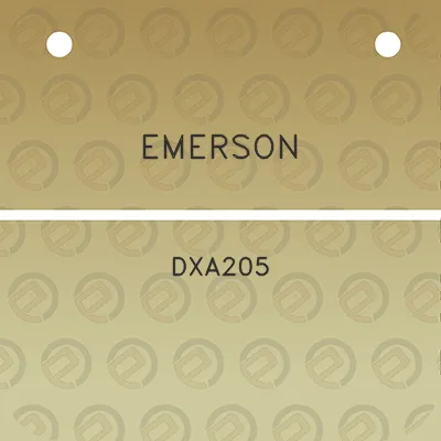 emerson-dxa205