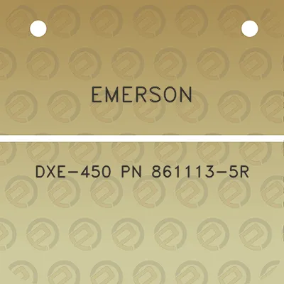 emerson-dxe-450-pn-861113-5r