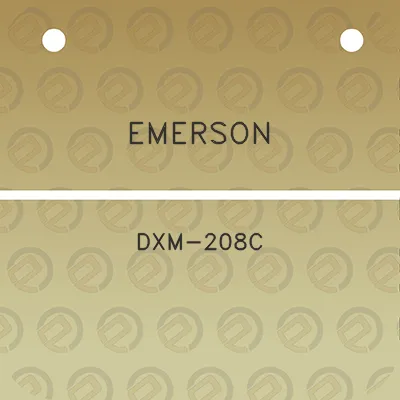 emerson-dxm-208c