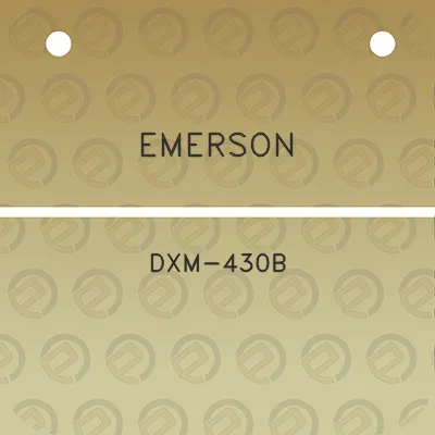 emerson-dxm-430b