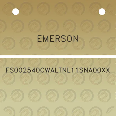 emerson-fs002540cwaltnl11sna00xx